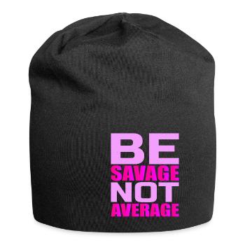 Soyez sauvage pas moyen 4 - Bonnet en jersey - noir - Devant