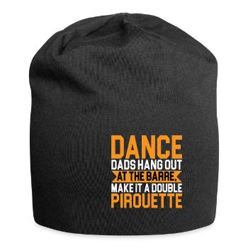 Dance Dads Hang Out At The Barre 2 - Jersey Beanie - black - Front