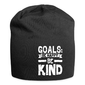 Goals Be Happy, Be Child 9 - Jersey Beanie - black - Front