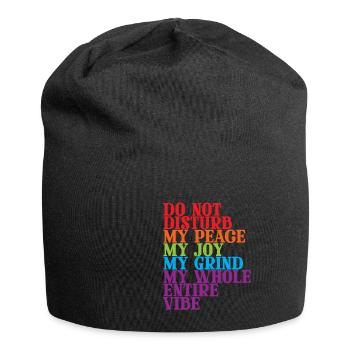 Do Not Disturb My Whole Entire Vibe 2 - Jersey-Beanie - Schwarz - Vorne