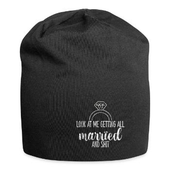 Look At Me Getting All Married And Shit 4 - Jersey-Beanie - Schwarz - Vorne