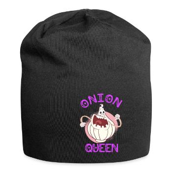Onion Lover Funny Vegetable Cooking Organic Food - Jersey-Beanie - Schwarz - Vorne
