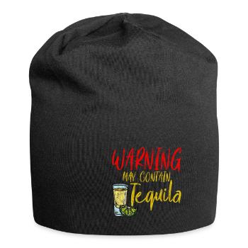 Warning May Contain Tequila 3 - Jersey Beanie - black - Front