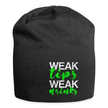 Weak Tips Weak Drinks 3 - Jersey-Beanie - Schwarz - Vorne