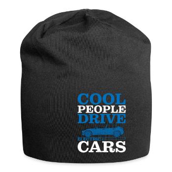 Cool People Drive Electric Cars - Jersey Beanie - black - Front