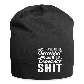 Be Successful Because I Love Expensive Shit 2 - Jersey-Beanie - Schwarz - Vorne