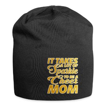 Il faut beaucoup d’éclat pour être une maman de joie - Bonnet en jersey - noir - Devant
