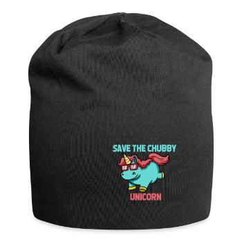 Mooliges Einhorn Sonnenbrille - Jersey-Beanie - Schwarz - Vorne