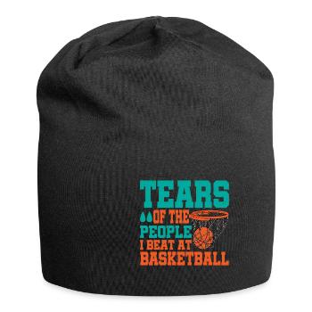 Les larmes des gens que j’ai battus au basketball - Bonnet en jersey - noir - Devant