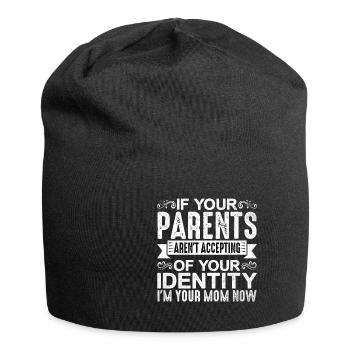 If Your Parents Aren't Accepting Of Your Identity2 - Jersey-Beanie - Schwarz - Vorne