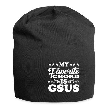 My Favorite Chord Is Gsus 2 - Jersey Beanie - black - Front