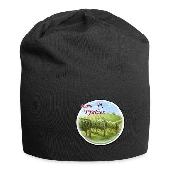 100 Pfälzer Pälzer Palz Pfalz Mundart Dialekt - Jersey-Beanie - Schwarz - Vorne