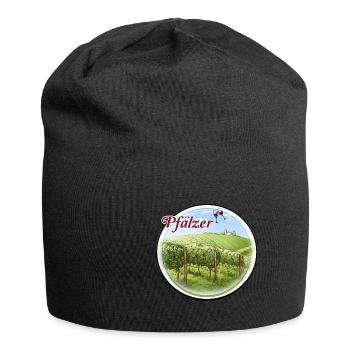 100% Pfälzer Pälzer Palz Pfalz Mundart Dialekt - Jersey-Beanie - Schwarz - Vorne