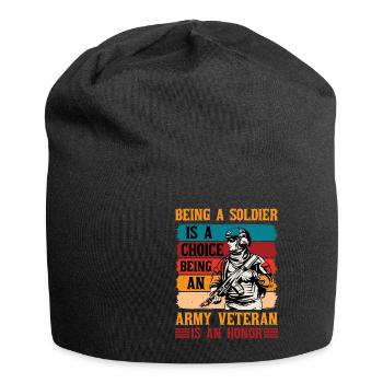 Being a soldier is a choice 1 - Jersey Beanie - black - Front