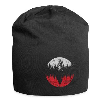 Halloween lune de sang Grim Reaper Cadeau - Bonnet en jersey - noir - Devant