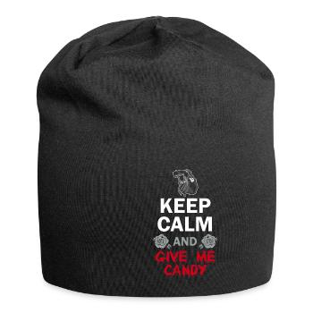 Halloween Keep Calm Candy - Bonnet en jersey - noir - Devant