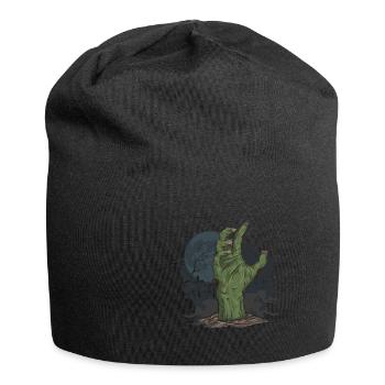 Halloween Zombie Hand Cemetery - Jersey Beanie - black - Front