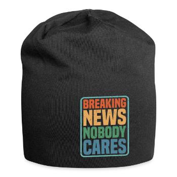 Breaking News, Nobody Cares 12 - Jersey-Beanie - Schwarz - Vorne