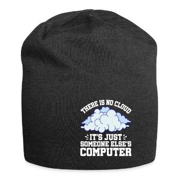 There Is No Cloud 10 - Jersey Beanie - charcoal grey - Front