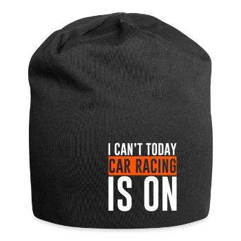 I Can't Today Car Racing Is On 2 - Jersey-Beanie - Schwarz - Vorne