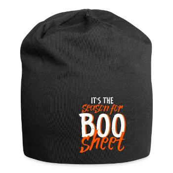 C’est la saison de Boo Sheet 4 - Bonnet en jersey - noir - Devant