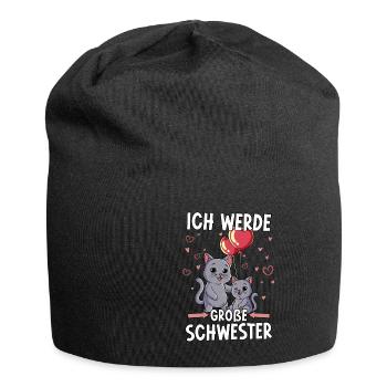 Ich Werde Große Schwester - Jersey-Beanie - Schwarz - Vorne