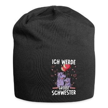 Ich Werde Große Schwester - Jersey-Beanie - Schwarz - Vorne