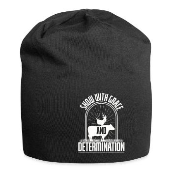 Show With Grace And Determination - Jersey Beanie - black - Front