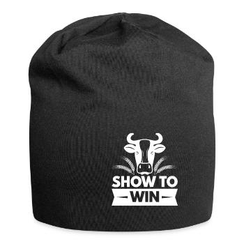 Cattle Show To Win - Jersey Beanie - black - Front
