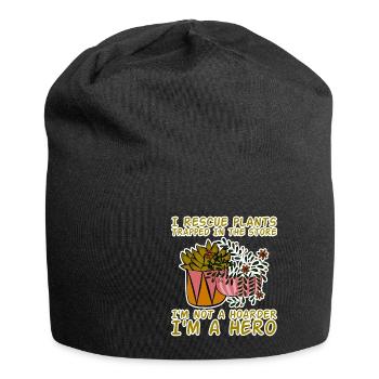 I Rescue Plants Trapped In The Store 4 - Jersey-Beanie - Schwarz - Vorne