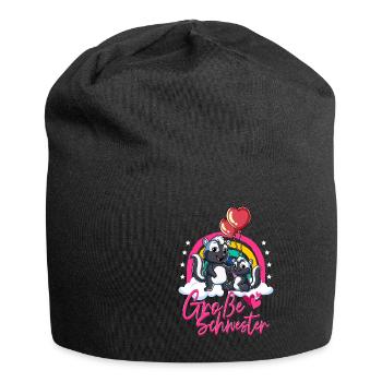 Große Schwester Stinktier - Jersey-Beanie - Schwarz - Vorne