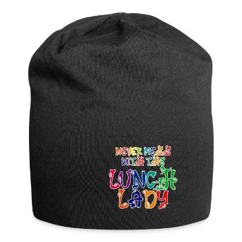 Never Mess With The Lunch Lady 2 - Jersey Beanie - black - Front