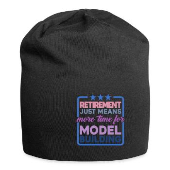 Retirement Means More Time For Model Building 2 - Jersey Beanie - black - Front