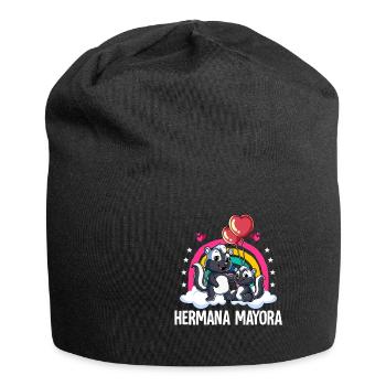 Große Schwester Zorrillo - Jersey-Beanie - Schwarz - Vorne