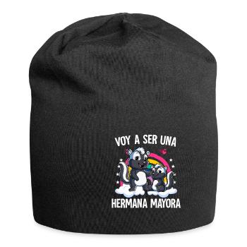 Ich werde Zorrillo große Schwester sein - Jersey-Beanie - Schwarz - Vorne