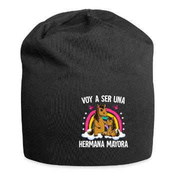I'm Going To Be Big Sister Horse - Jersey Beanie - black - Front