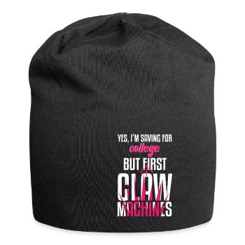 Saving For College But First Claw Machine - Jersey Beanie - black - Front