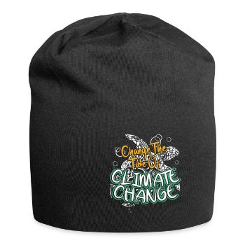 Change The Tide Of Climate Change - Jersey Beanie - black - Front