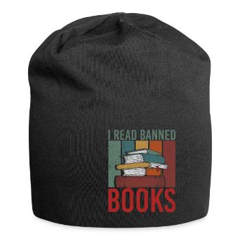 I Read Banned Books Books Library - Jersey Beanie - black - Front