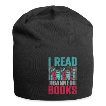 I Read Banned Books Books Library - Jersey Beanie - black - Front