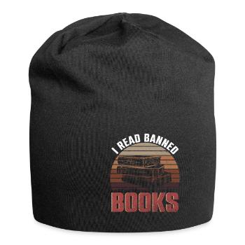 I Read Banned Books Books Library - Jersey Beanie - black - Front