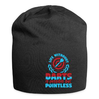 Life Without Darts Is Possible But Pointless - Jersey Beanie - black - Front