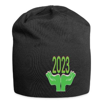 Happy New Year 2023 New Year's Eve Christmas - Jersey Beanie - black - Front