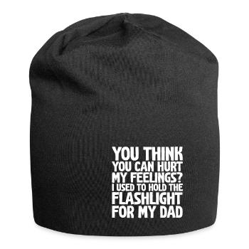 Tu penses que tu peux blesser mes sentiments - Bonnet en jersey - noir - Devant