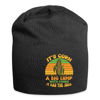 Its Corn A Big Lump With Knobs It Has The Juice - Jersey Beanie - black - Front
