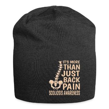 It's more than just back pain, scoliosis 5 - Jersey Beanie - charcoal grey - Front