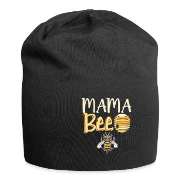 Mama Bee Imker Imkerin Honig Bauer Bienen - Jersey-Beanie - Schwarz - Vorne