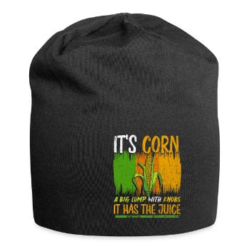 Its Corn A Big Lump With Knobs It Has The Juice - Jersey Beanie - black - Front