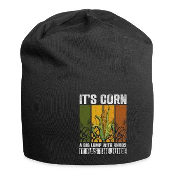 Its Corn A Big Lump With Knobs It Has The Juice - Jersey Beanie - black - Front
