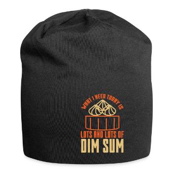 What I Need Today is Lots Of Dim Sum - Jersey Beanie - black - Front